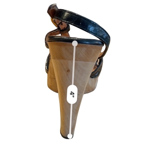 TEMPOS Vintage 1970s Strappy Heels Size 7​​​​​​ - Picture 9 of 9